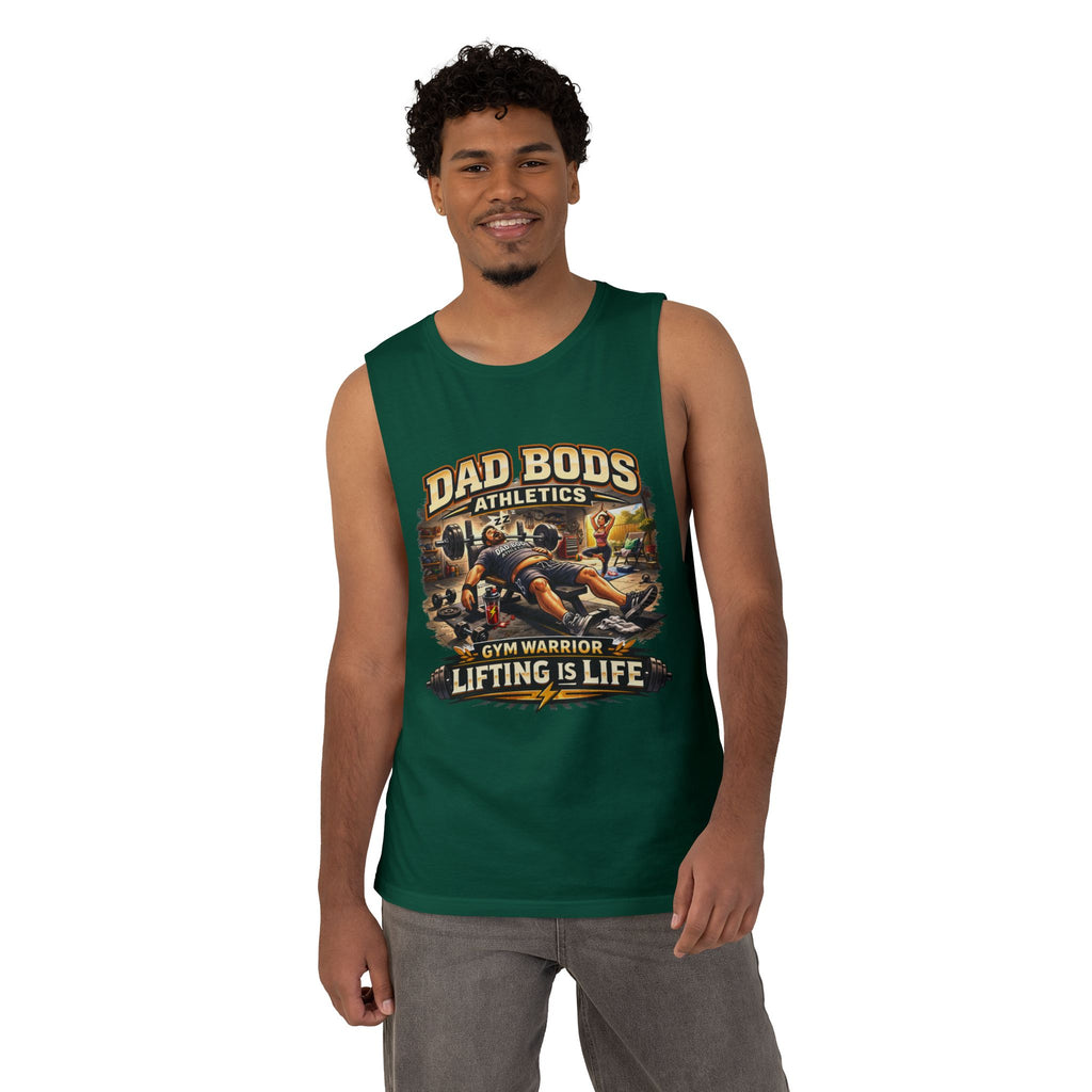 DBA Lifting is Life (front ) Unisex Barnard Tank