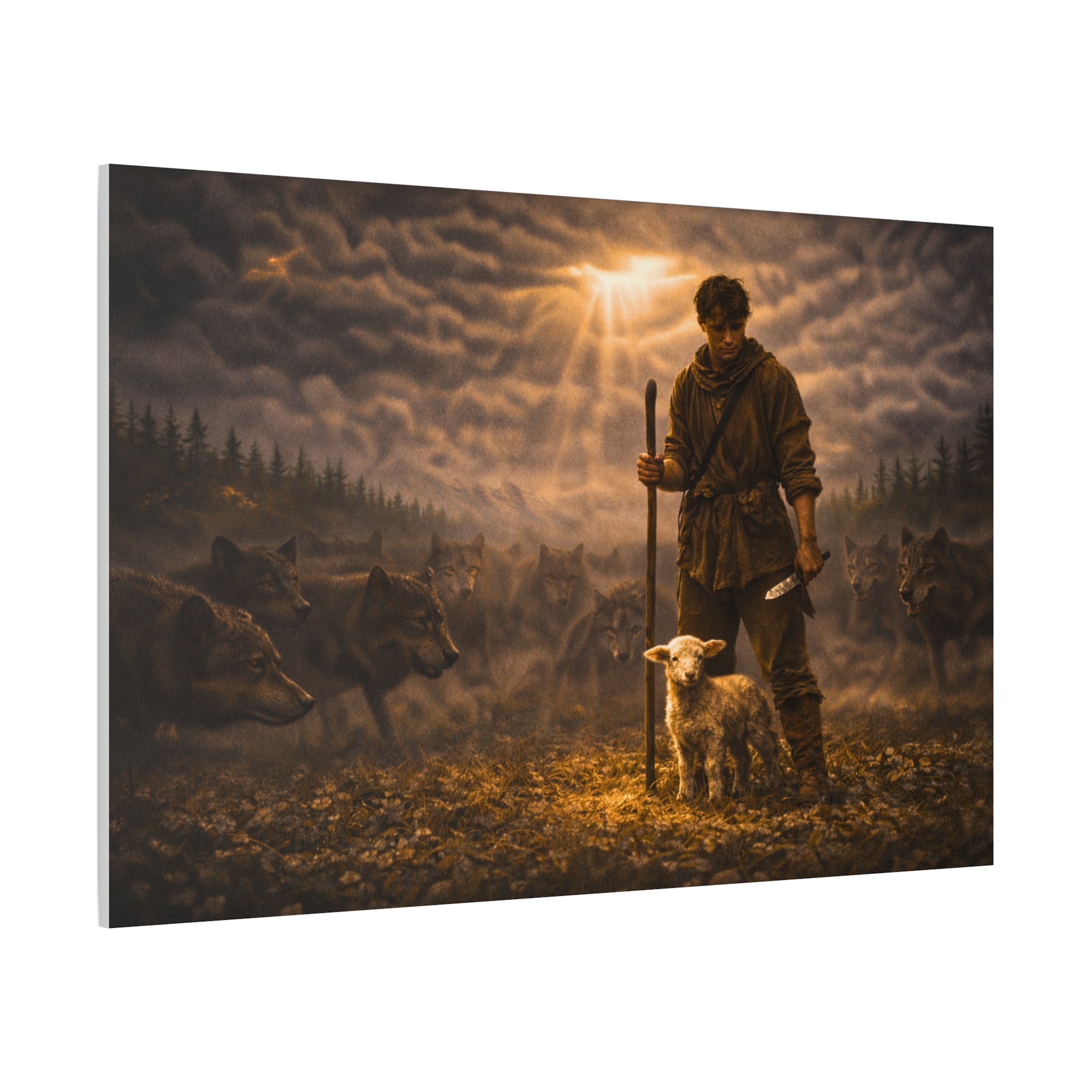 Stormy Meadow Wall Art | "The Stand" #3 of 12 | Motivational Canvas Print | Fine Art
