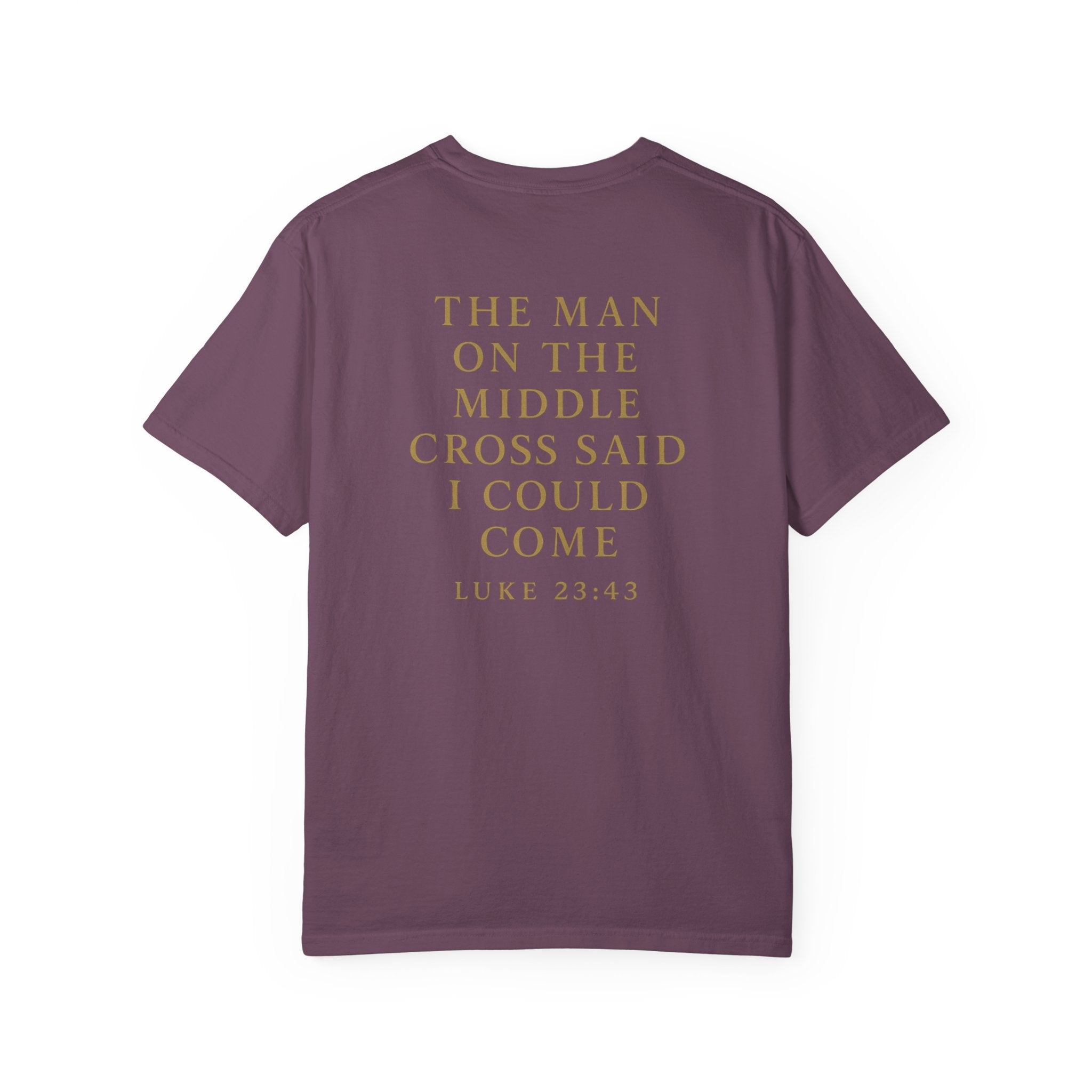 Christian T-Shirt | STILL "The Man on the Middle Cross" | Faith Scripture Tee | STILL Collection