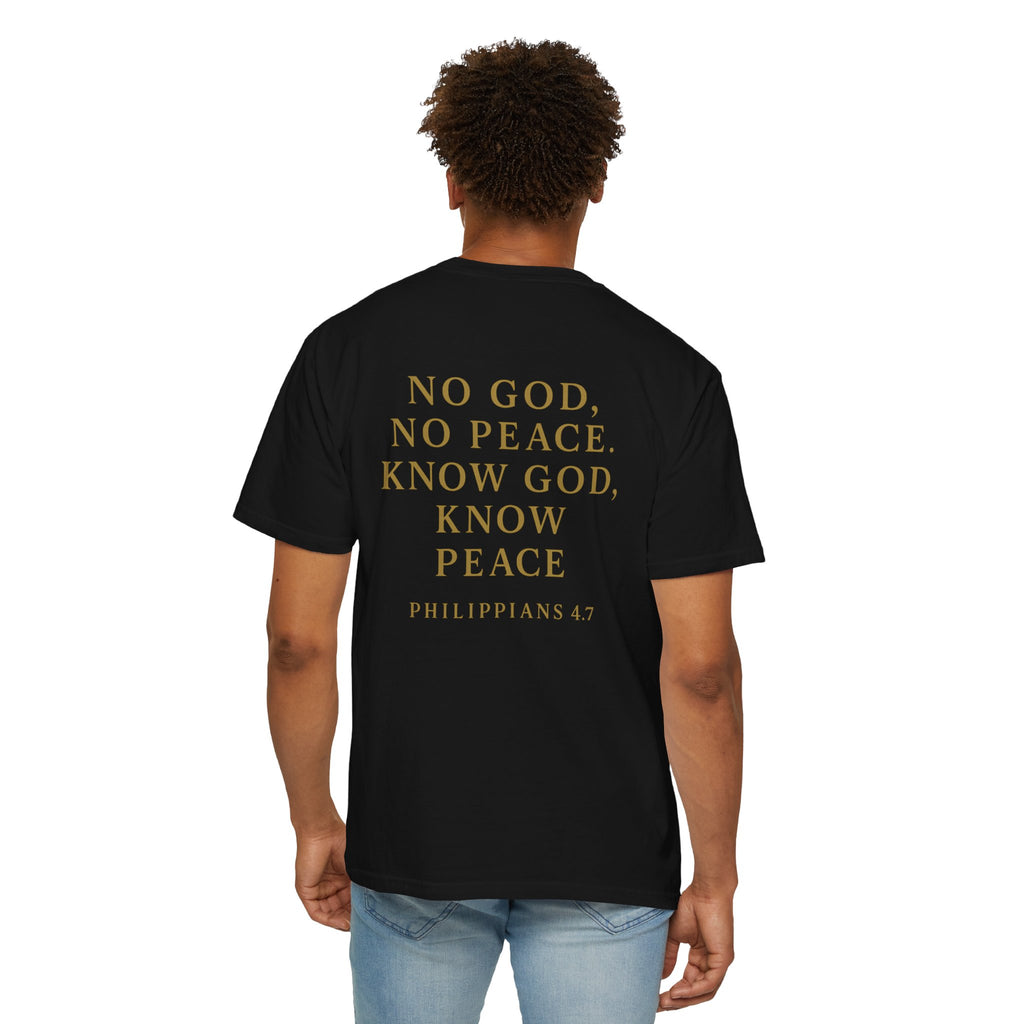 Christian T-Shirt | STILL "No God No Peace" | Faith Scripture Tee | STILL Collection
