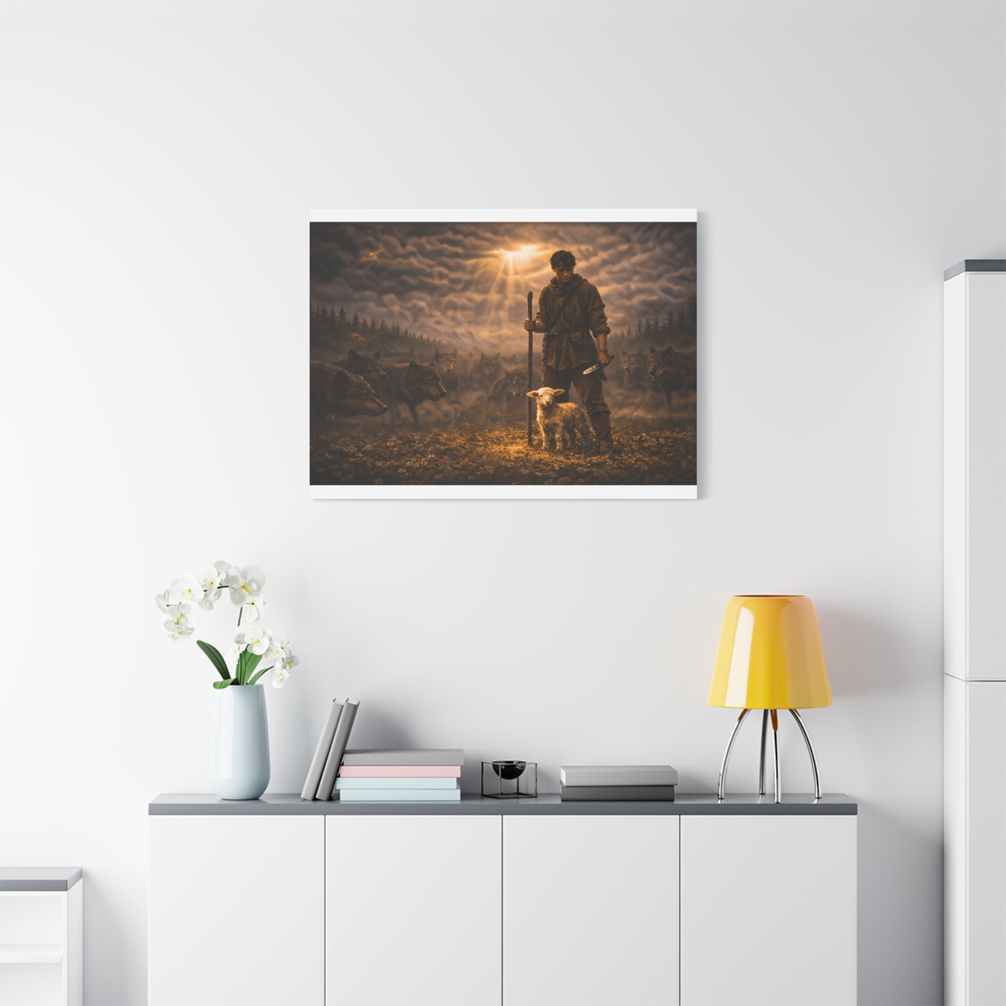 Stormy Meadow Wall Art | "The Stand" #3 of 12 | Motivational Canvas Print | Fine Art