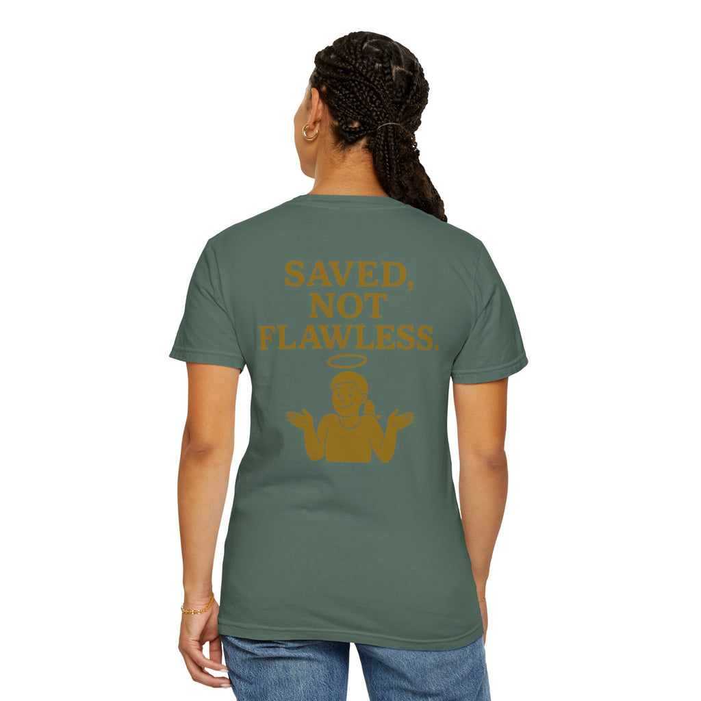 Christian T-Shirt | STILL "Saved Not Flawless" Women's | Faith Apparel | STILL Collection