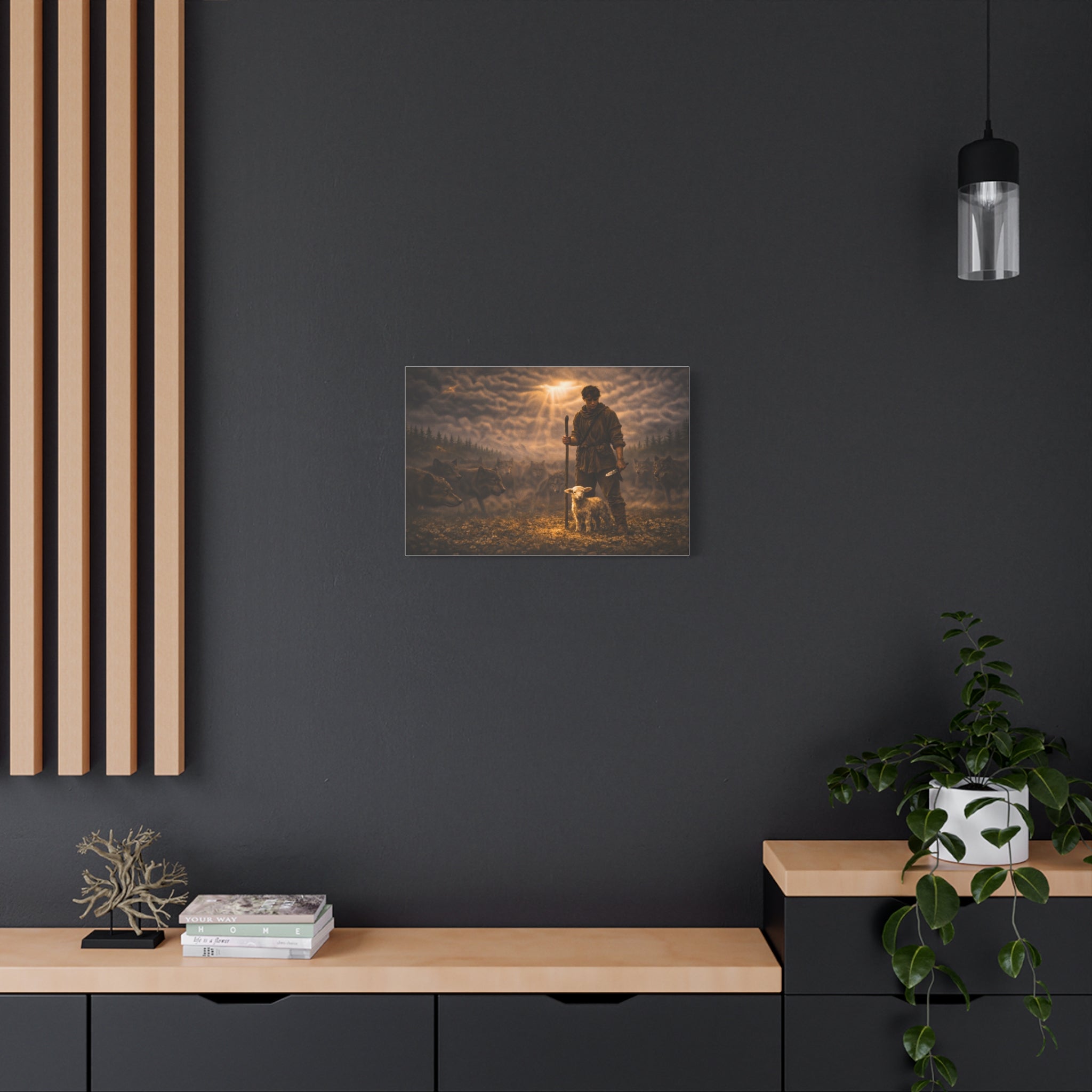 Stormy Meadow Wall Art | "The Stand" #3 of 12 | Motivational Canvas Print | Fine Art