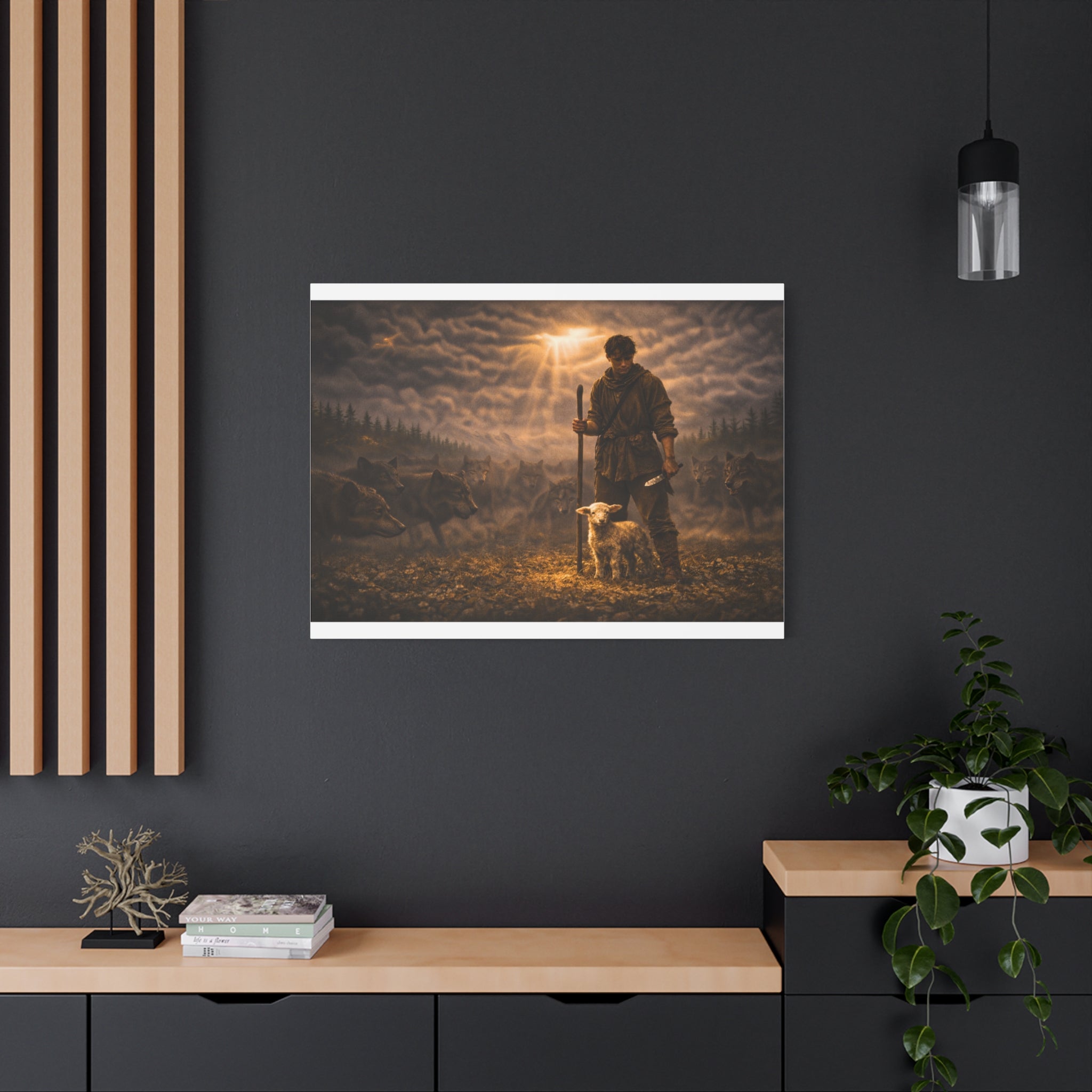 Stormy Meadow Wall Art | "The Stand" #3 of 12 | Motivational Canvas Print | Fine Art