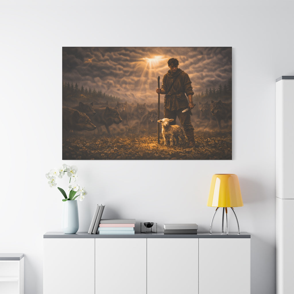 Stormy Meadow Wall Art | "The Stand" #3 of 12 | Motivational Canvas Print | Fine Art
