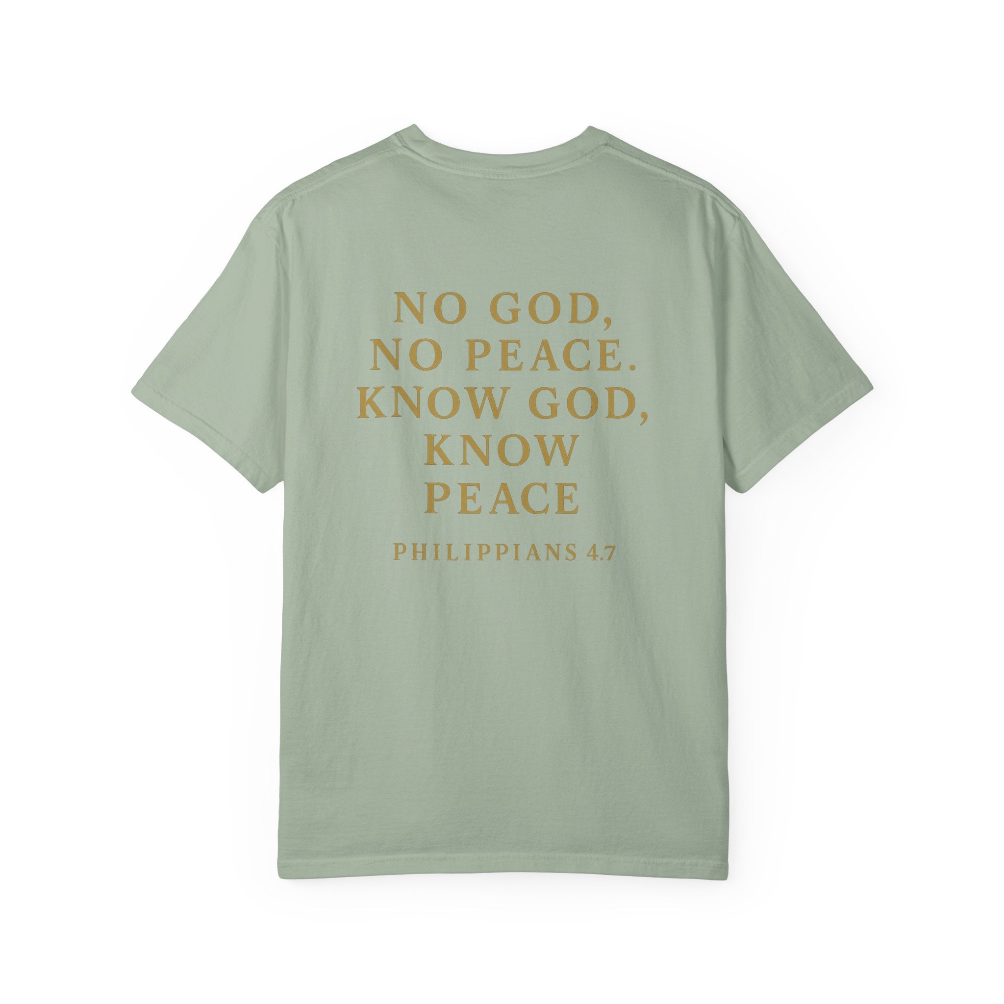 Christian T-Shirt | STILL "No God No Peace" | Faith Scripture Tee | STILL Collection