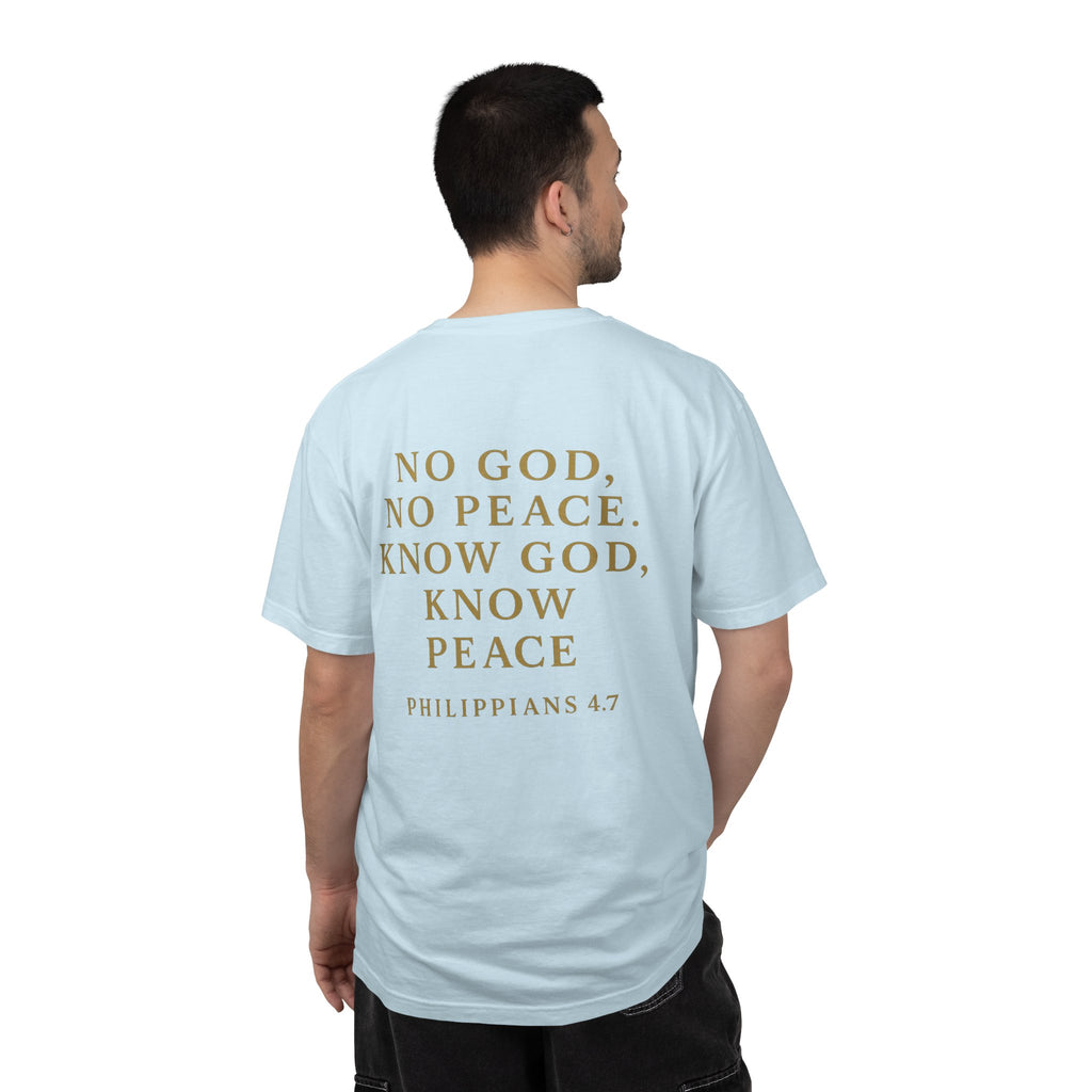 Christian T-Shirt | STILL "No God No Peace" | Faith Scripture Tee | STILL Collection