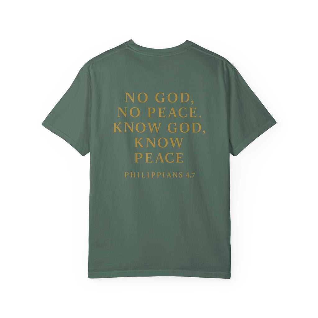 Christian T-Shirt | STILL "No God No Peace" | Faith Scripture Tee | STILL Collection