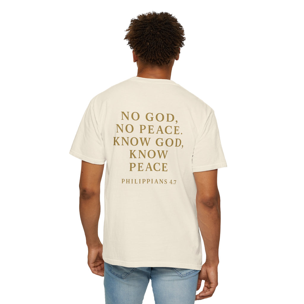 Christian T-Shirt | STILL "No God No Peace" | Faith Scripture Tee | STILL Collection