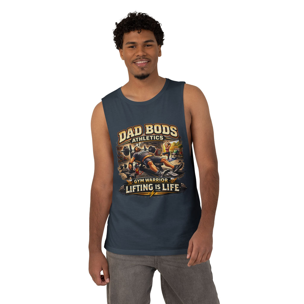 DBA Lifting is Life (front ) Unisex Barnard Tank