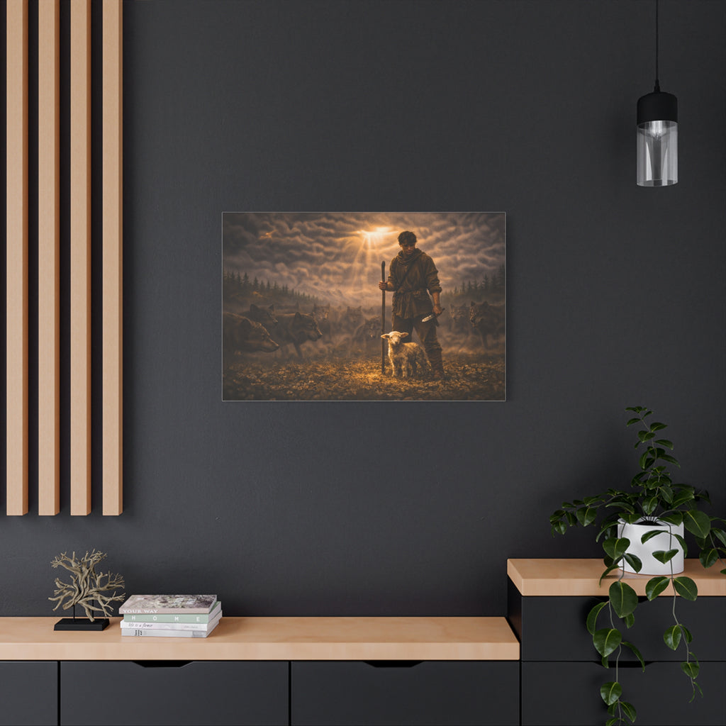 Stormy Meadow Wall Art | "The Stand" #3 of 12 | Motivational Canvas Print | Fine Art