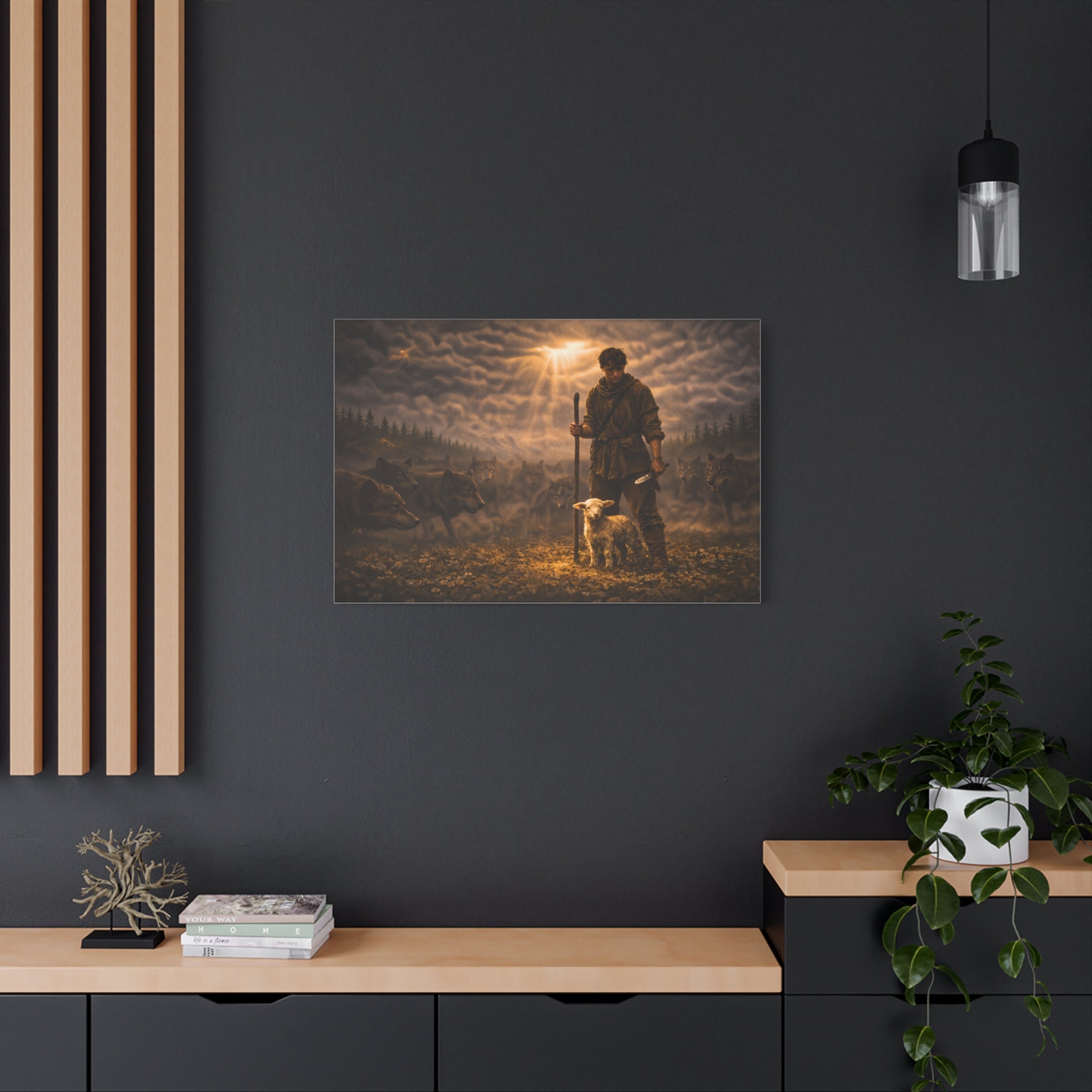 Stormy Meadow Wall Art | "The Stand" #3 of 12 | Motivational Canvas Print | Fine Art
