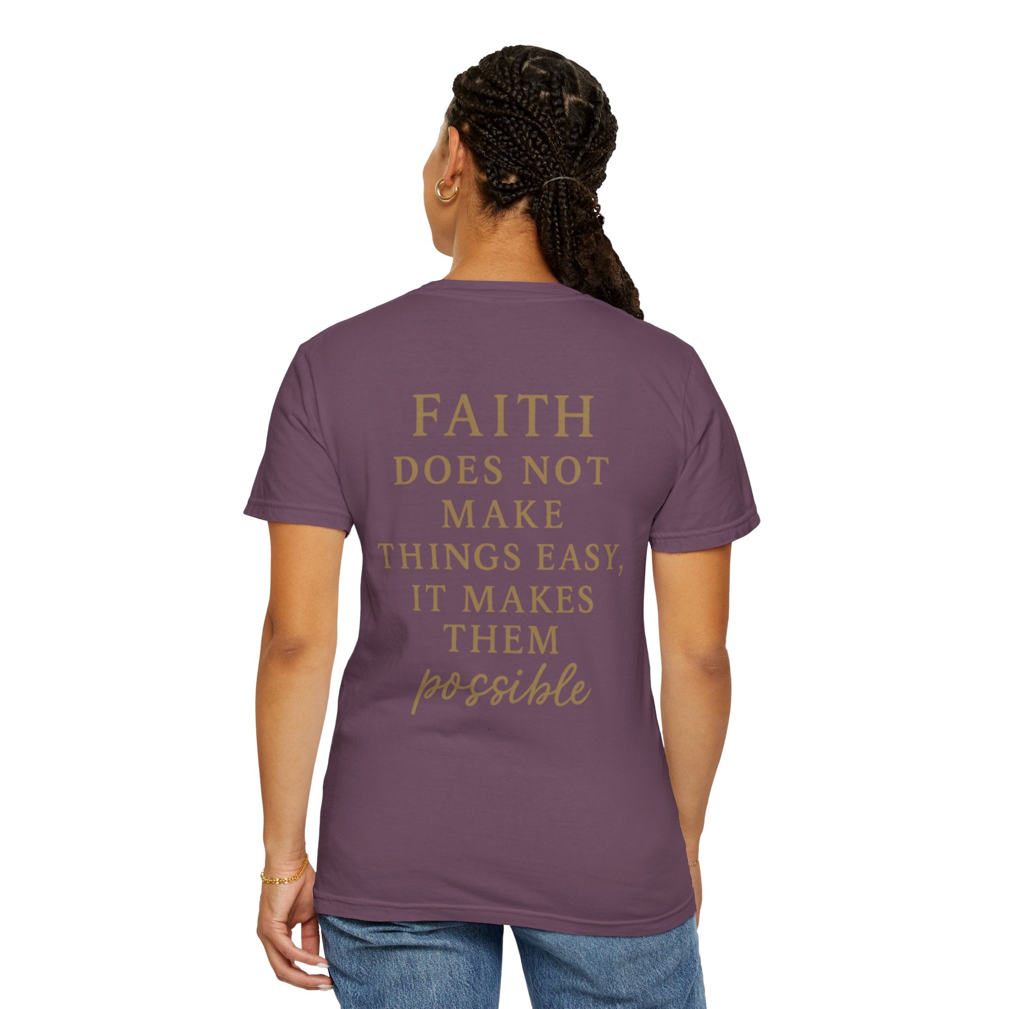 Christian T-Shirt | STILL "Faith Makes Things Possible" | Scripture Tee | STILL Collection