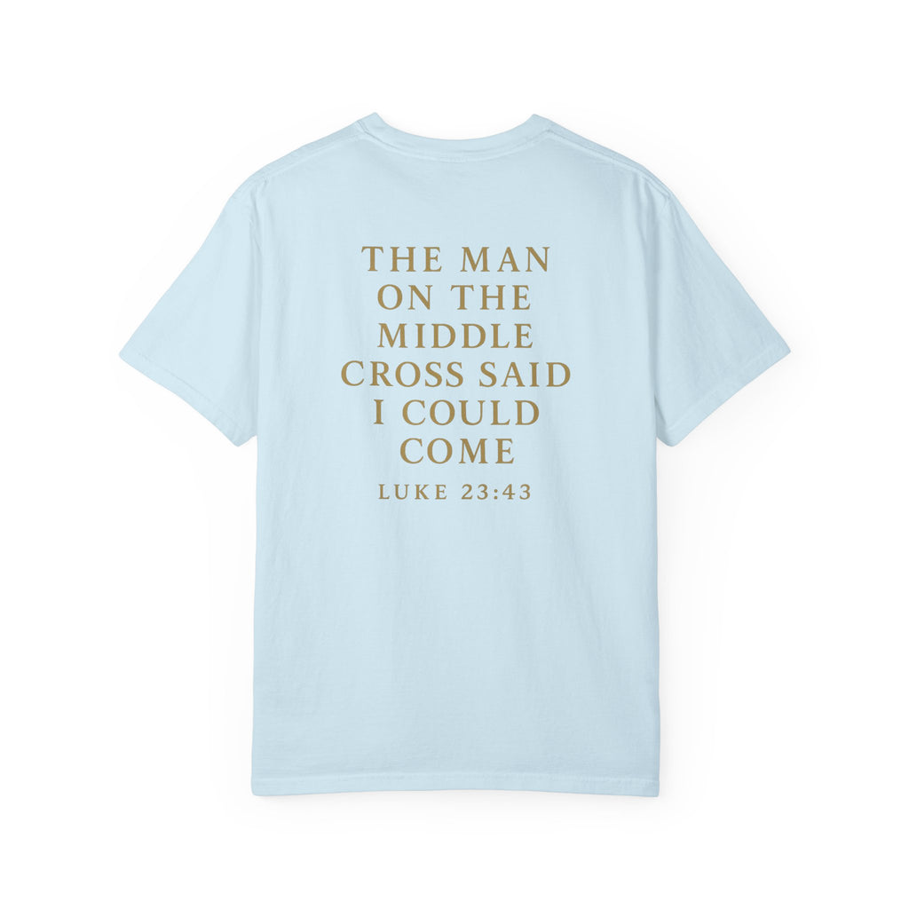 Christian T-Shirt | STILL "The Man on the Middle Cross" | Faith Scripture Tee | STILL Collection