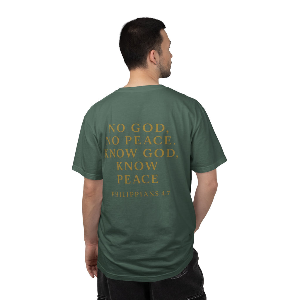 Christian T-Shirt | STILL "No God No Peace" | Faith Scripture Tee | STILL Collection