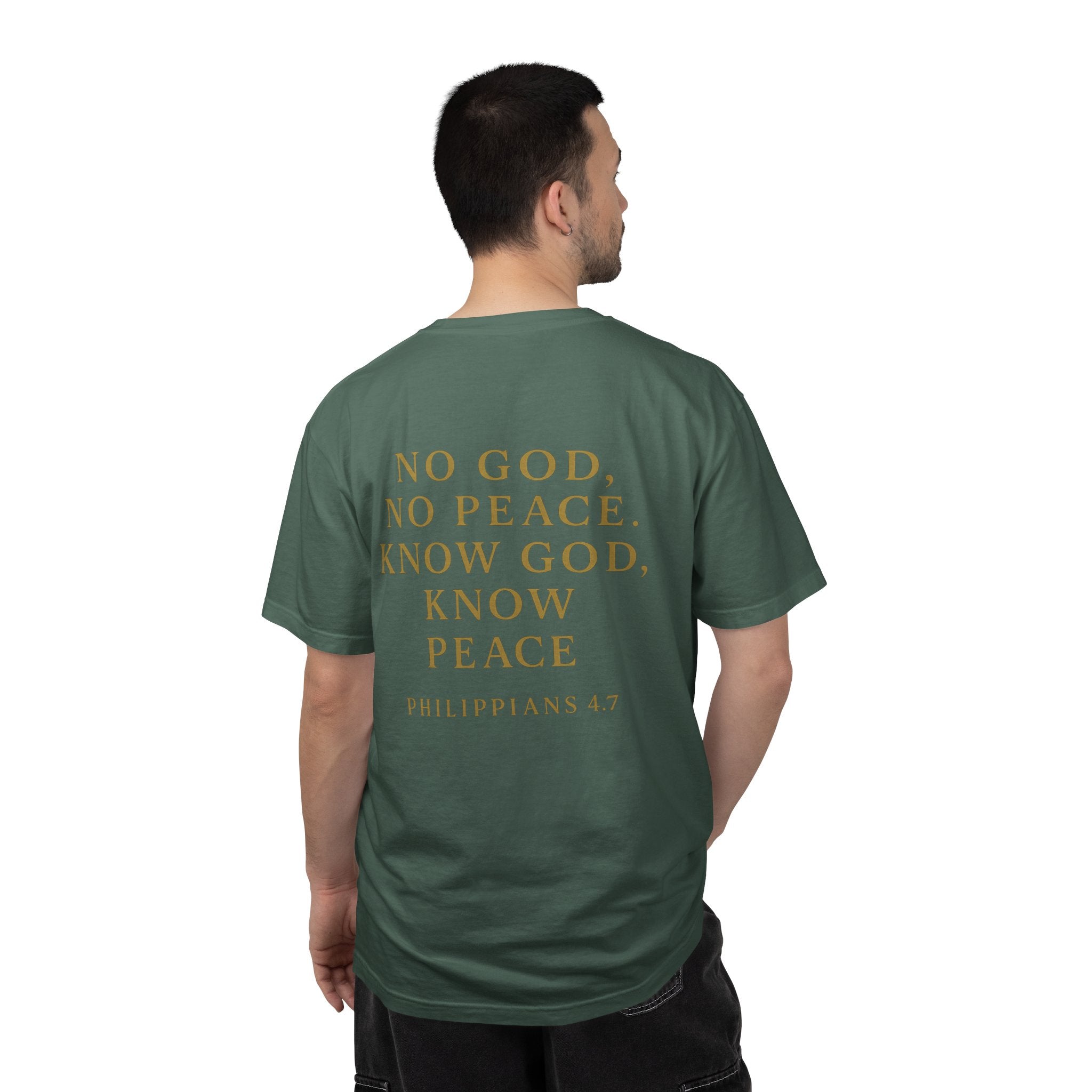 Christian T-Shirt | STILL "No God No Peace" | Faith Scripture Tee | STILL Collection