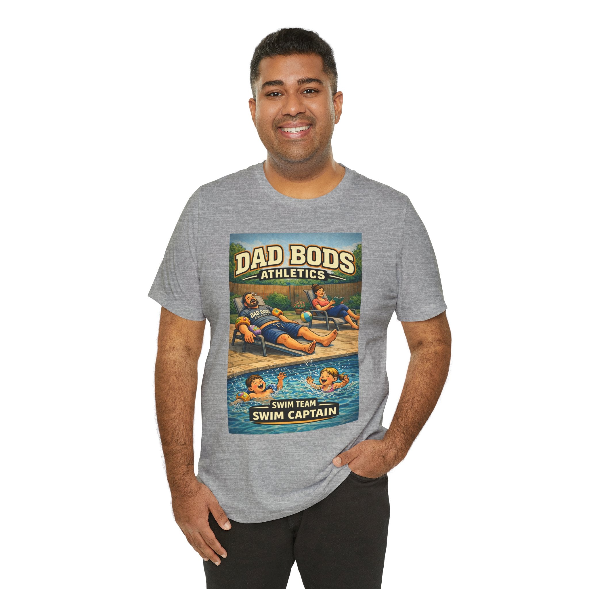 Funny Dad Shirt | Swim Captain | Dad Bods Athletics | Father's Day Gift for Dads