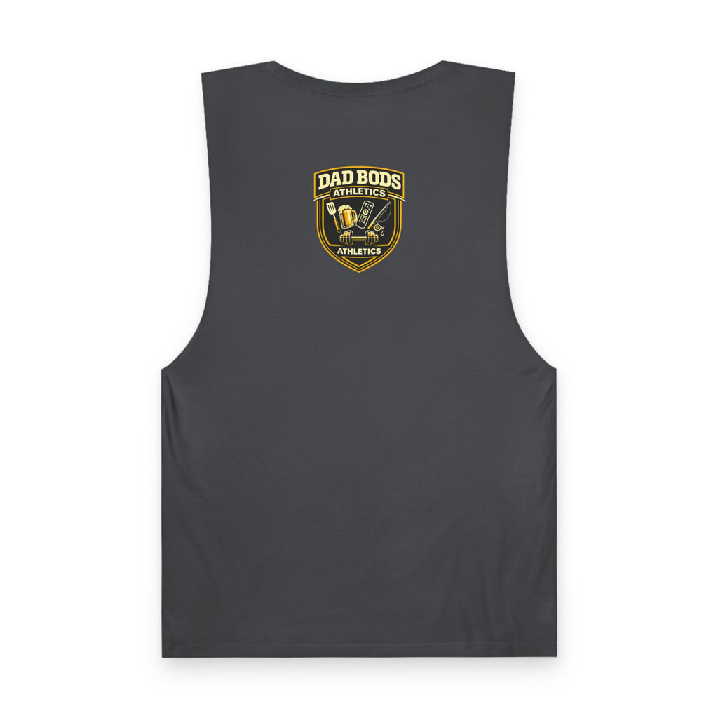 DBA Grill Champ (front ) Unisex Barnard Tank
