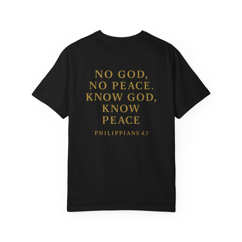 Christian T-Shirt | STILL "No God No Peace" | Faith Scripture Tee | STILL Collection