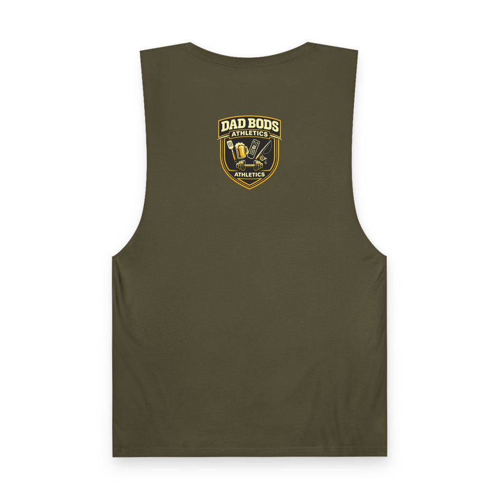 DBA Grill Champ (front ) Unisex Barnard Tank
