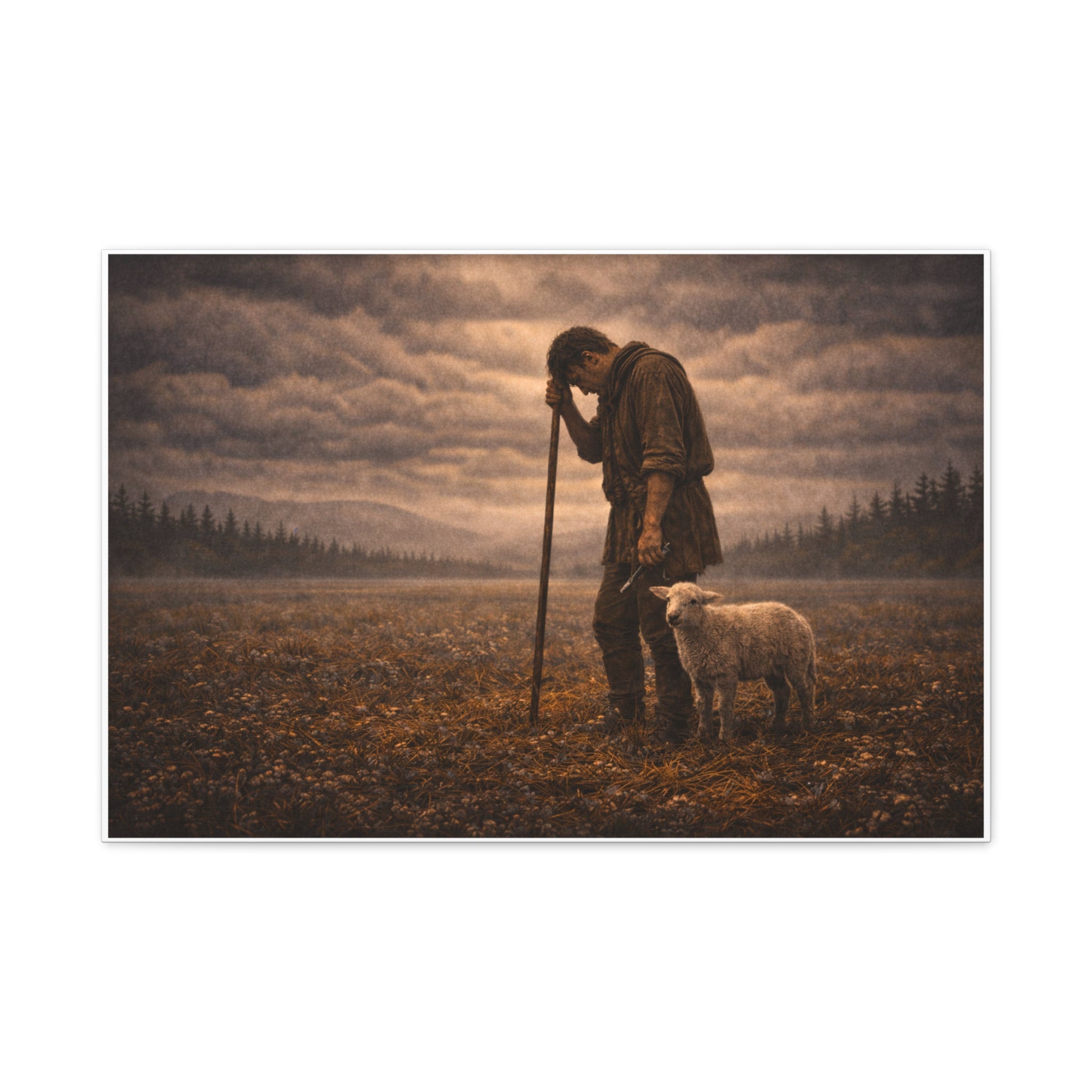 Stormy Meadow Wall Art | "The Weight" #4 of 12 | Inspirational Canvas Print | Fine Art