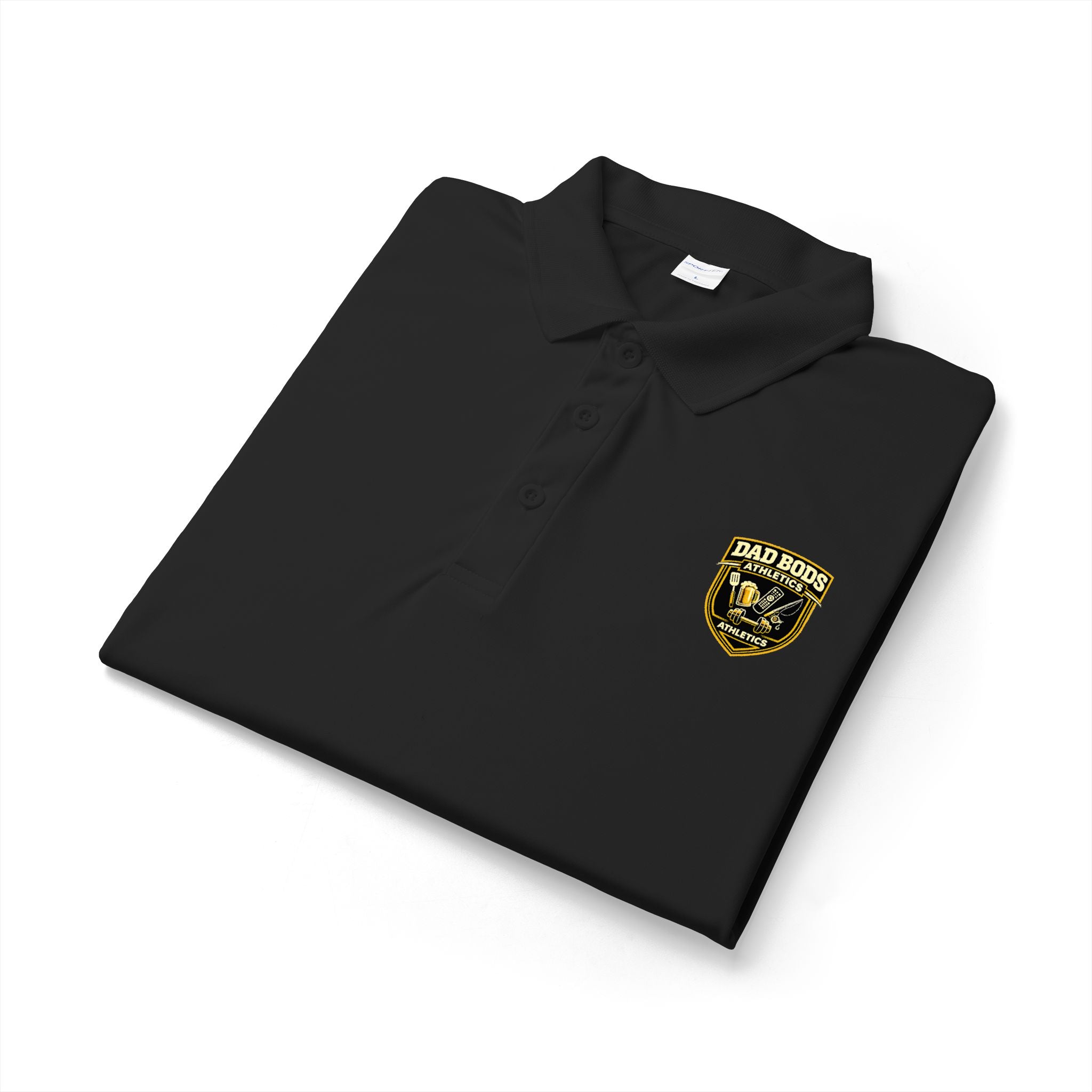 Men's 'Dad Bods Athletics Logo' Polo Shirt – Performance Golf & Work Polo