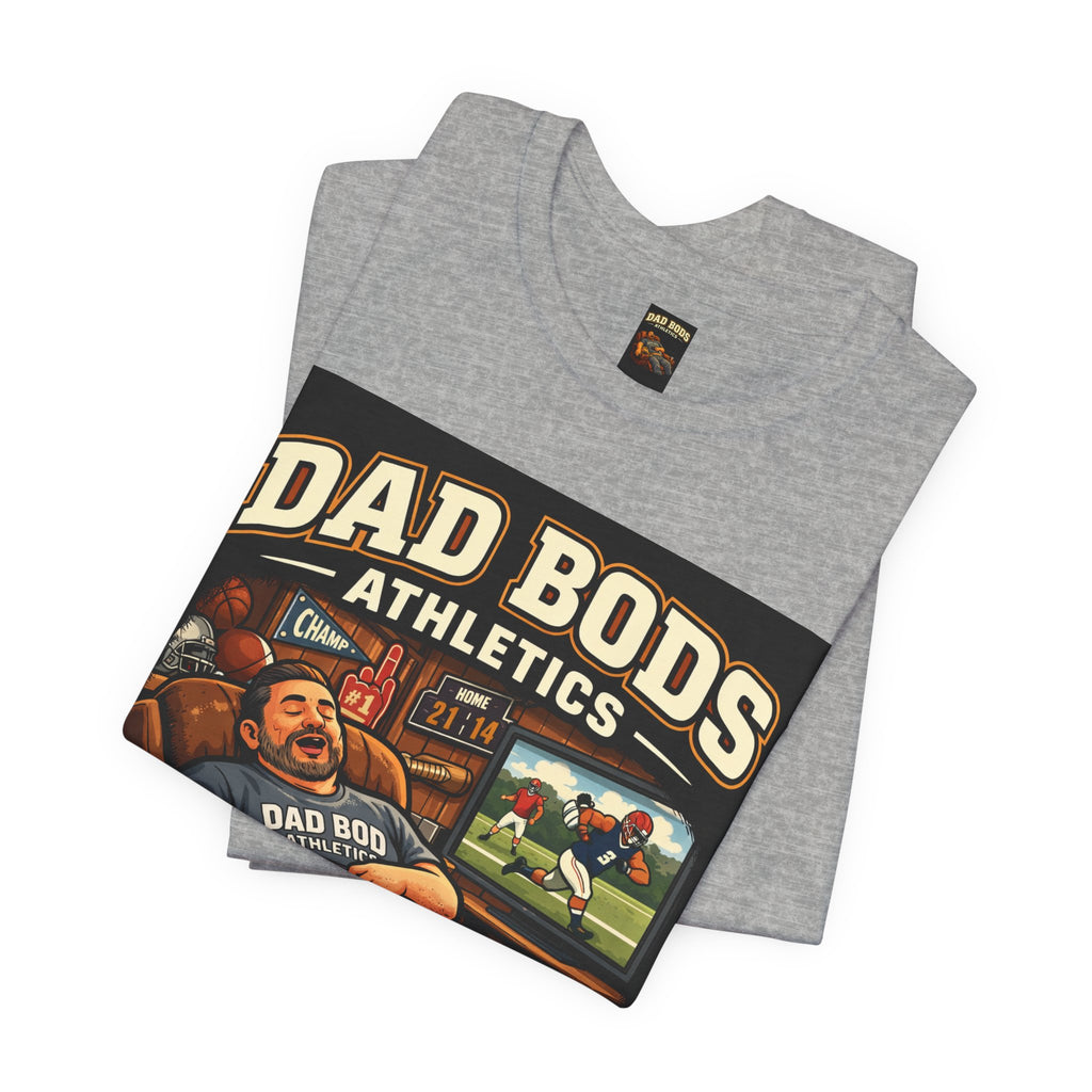 Funny Dad Shirt | Gold Medalist in Channel Surfing | Dad Bods Athletics | Father's Day Gift