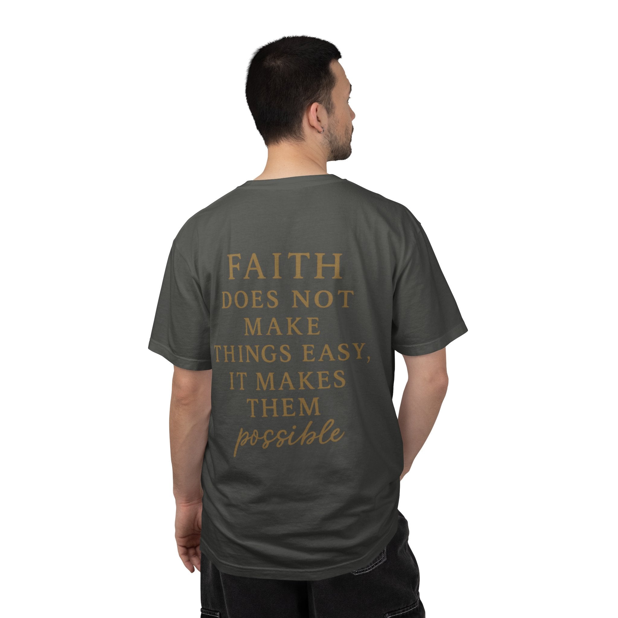 Christian T-Shirt | STILL "Faith Makes Things Possible" | Scripture Tee | STILL Collection