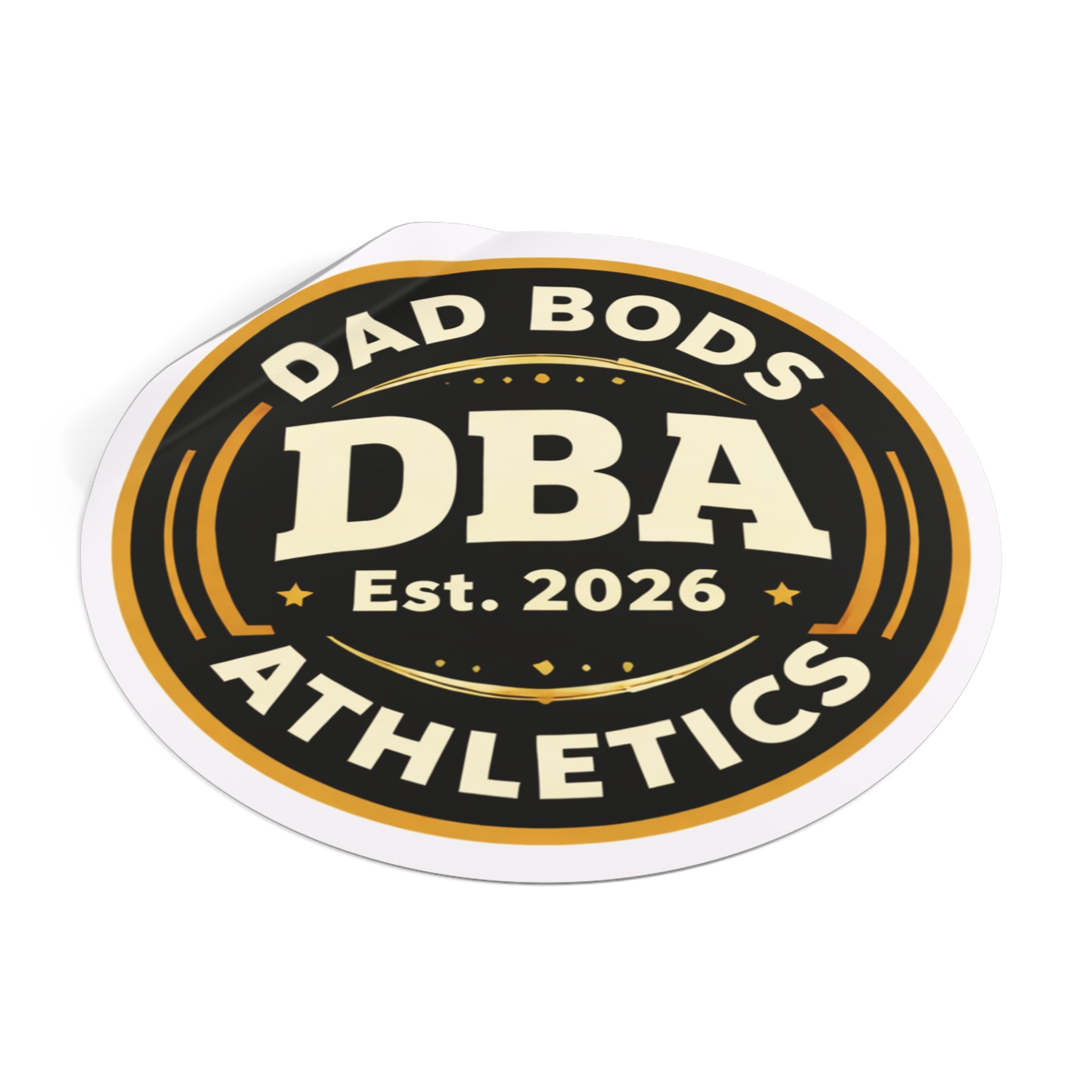 DBA est.2026 Round Vinyl Stickers