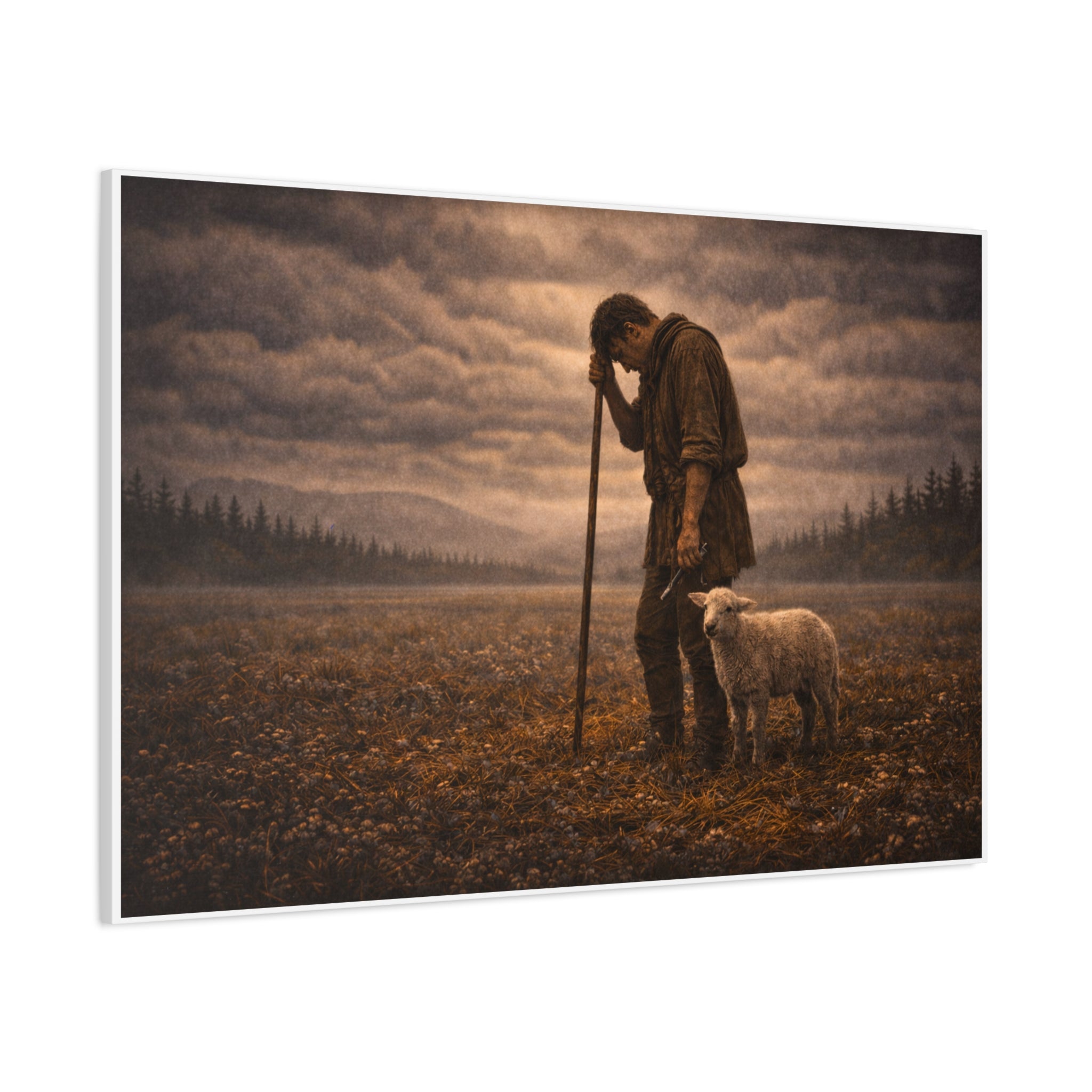Stormy Meadow Wall Art | "The Weight" #4 of 12 | Inspirational Canvas Print | Fine Art