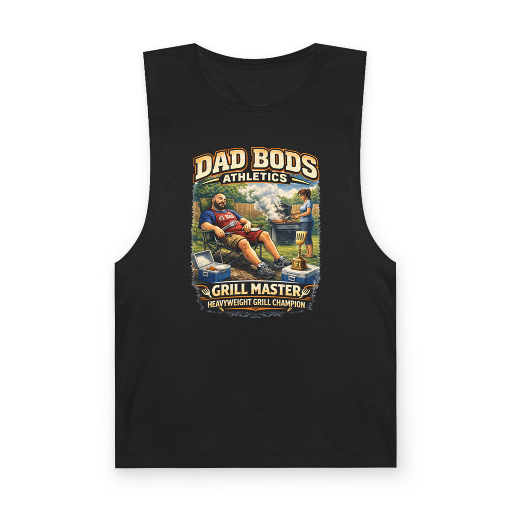 DBA Grill Champ (front ) Unisex Barnard Tank