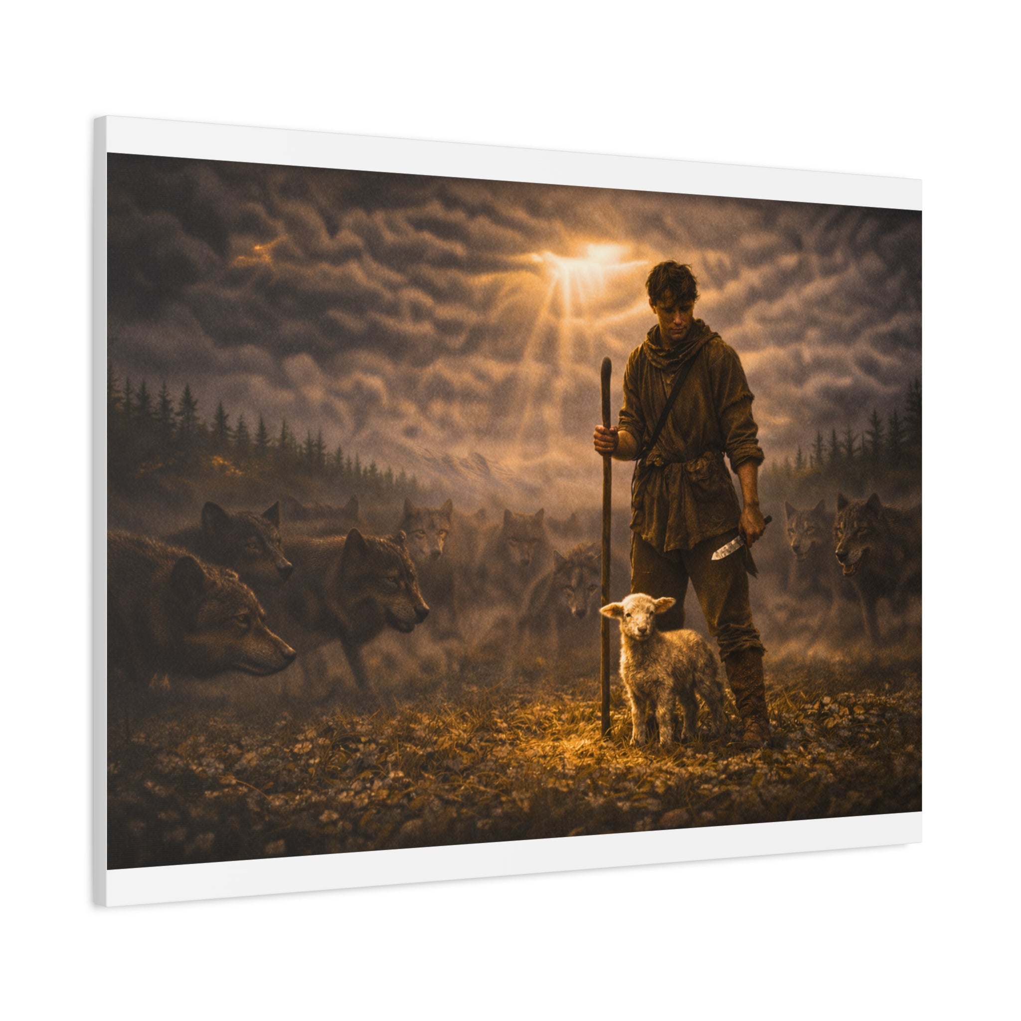 Stormy Meadow Wall Art | "The Stand" #3 of 12 | Motivational Canvas Print | Fine Art