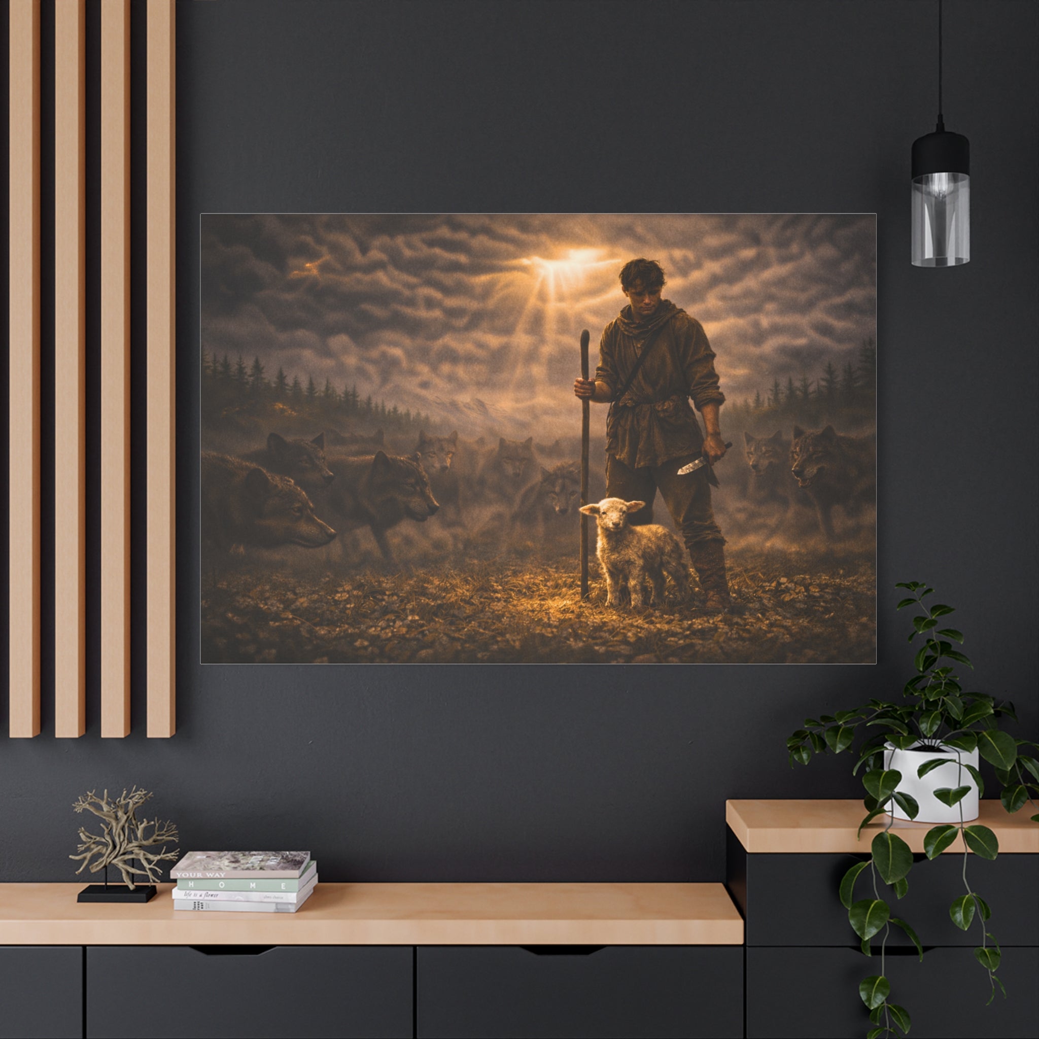 Stormy Meadow Wall Art | "The Stand" #3 of 12 | Motivational Canvas Print | Fine Art