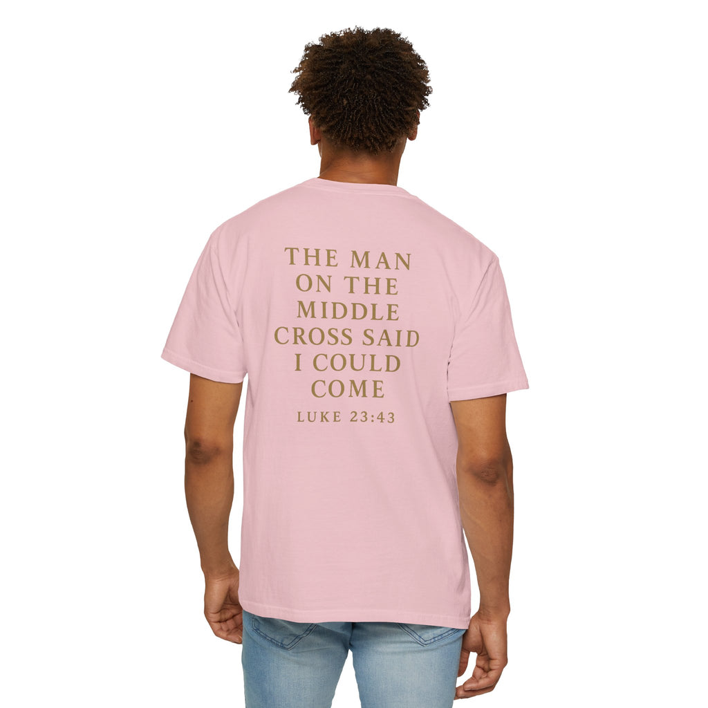 Christian T-Shirt | STILL "The Man on the Middle Cross" | Faith Scripture Tee | STILL Collection