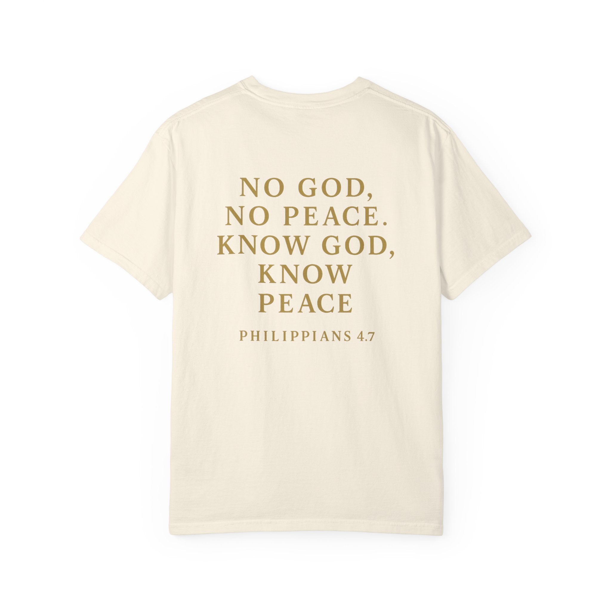 Christian T-Shirt | STILL "No God No Peace" | Faith Scripture Tee | STILL Collection