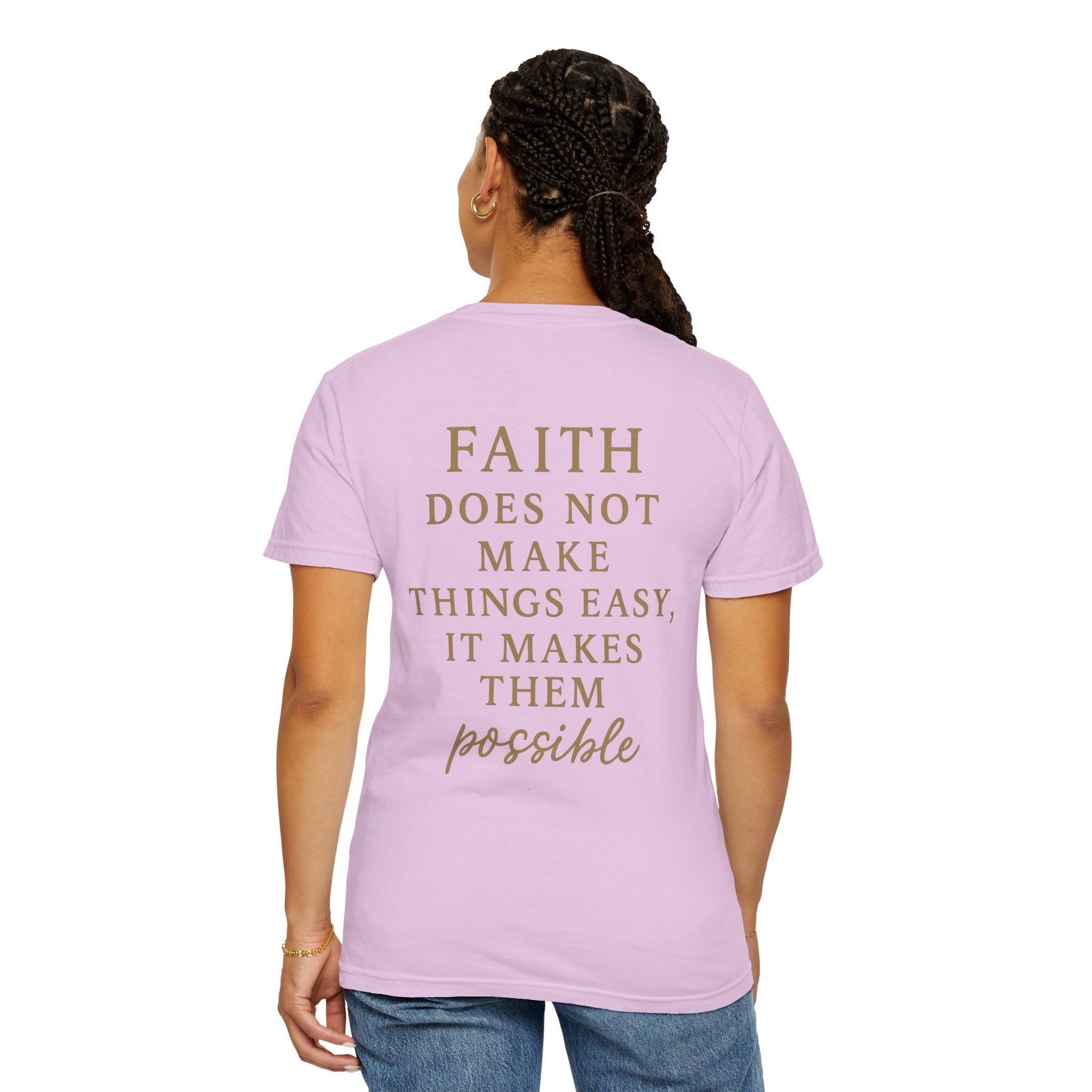 Christian T-Shirt | STILL "Faith Makes Things Possible" | Scripture Tee | STILL Collection