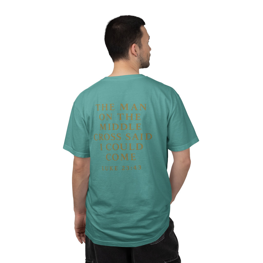 Christian T-Shirt | STILL "The Man on the Middle Cross" | Faith Scripture Tee | STILL Collection