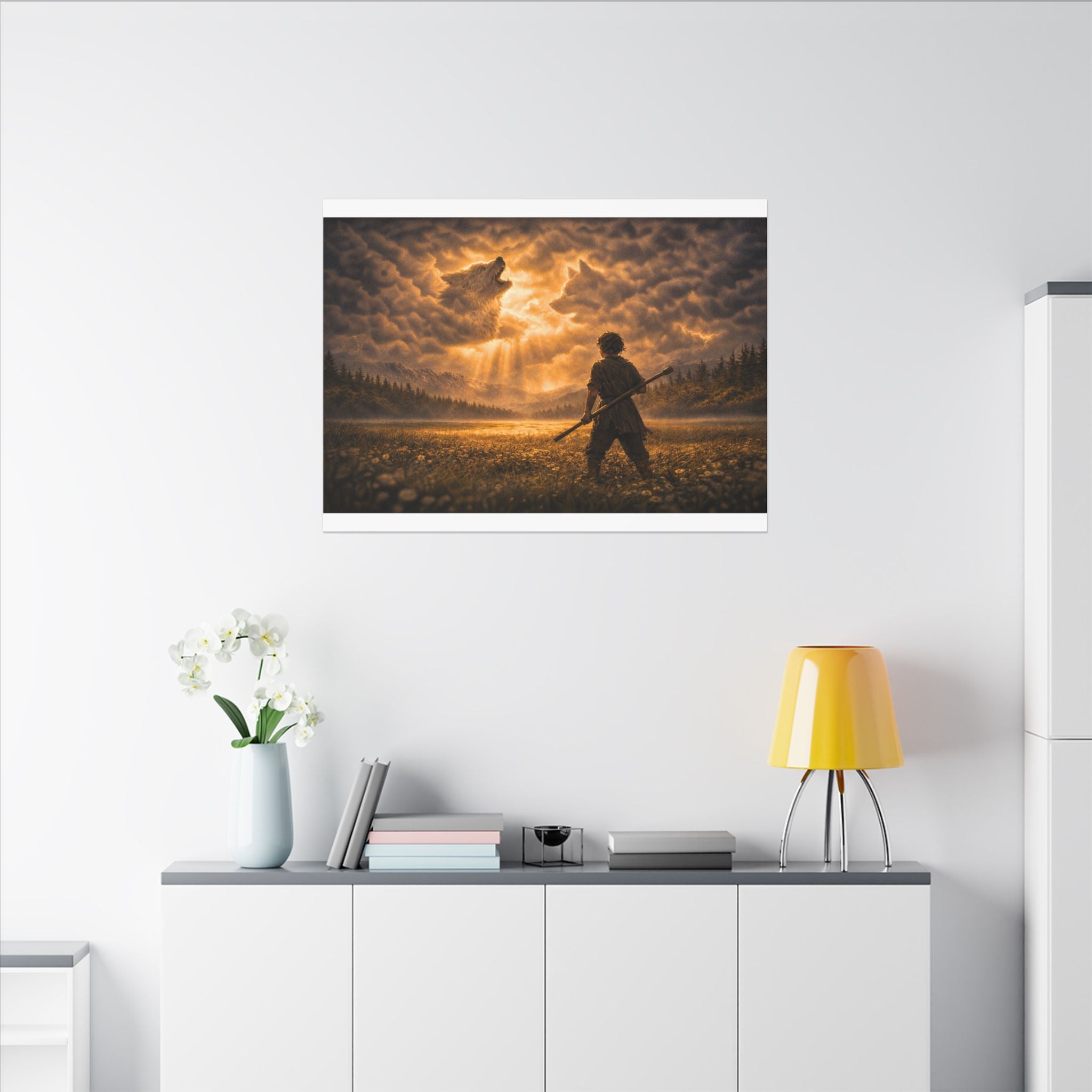 Stormy Meadow Wall Art | "The Omen" #2 of 12 | Cinematic Canvas Print | Fine Art