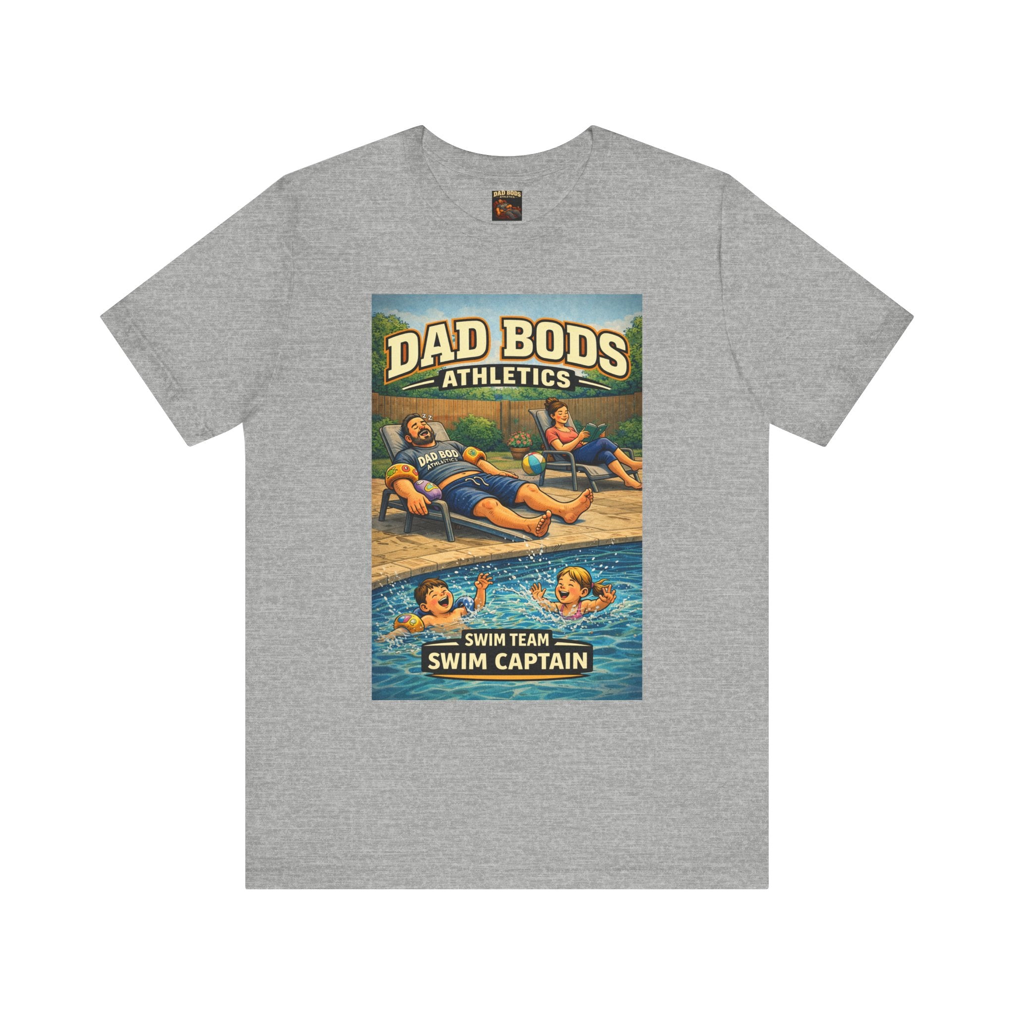 Funny Dad Shirt | Swim Captain | Dad Bods Athletics | Father's Day Gift for Dads