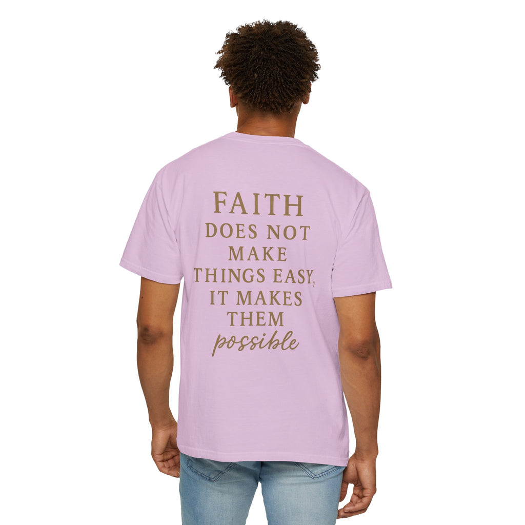 Christian T-Shirt | STILL "Faith Makes Things Possible" | Scripture Tee | STILL Collection