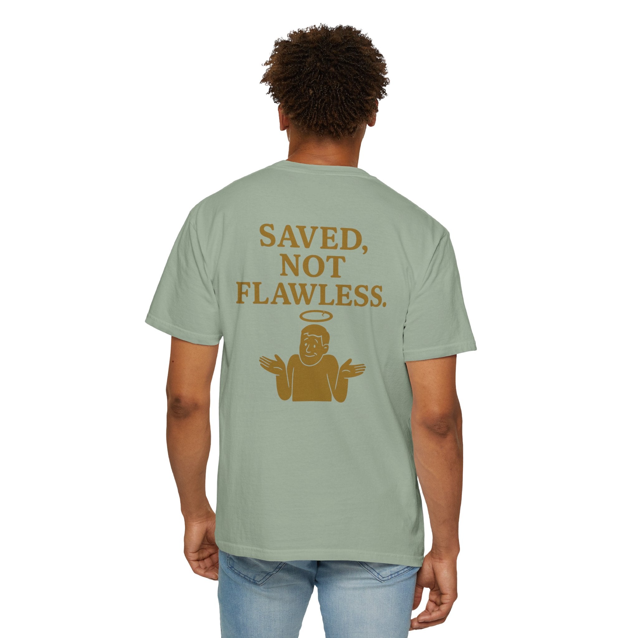 Christian T-Shirt | STILL "Saved Not Flawless" Men's | Faith Apparel | STILL Collection