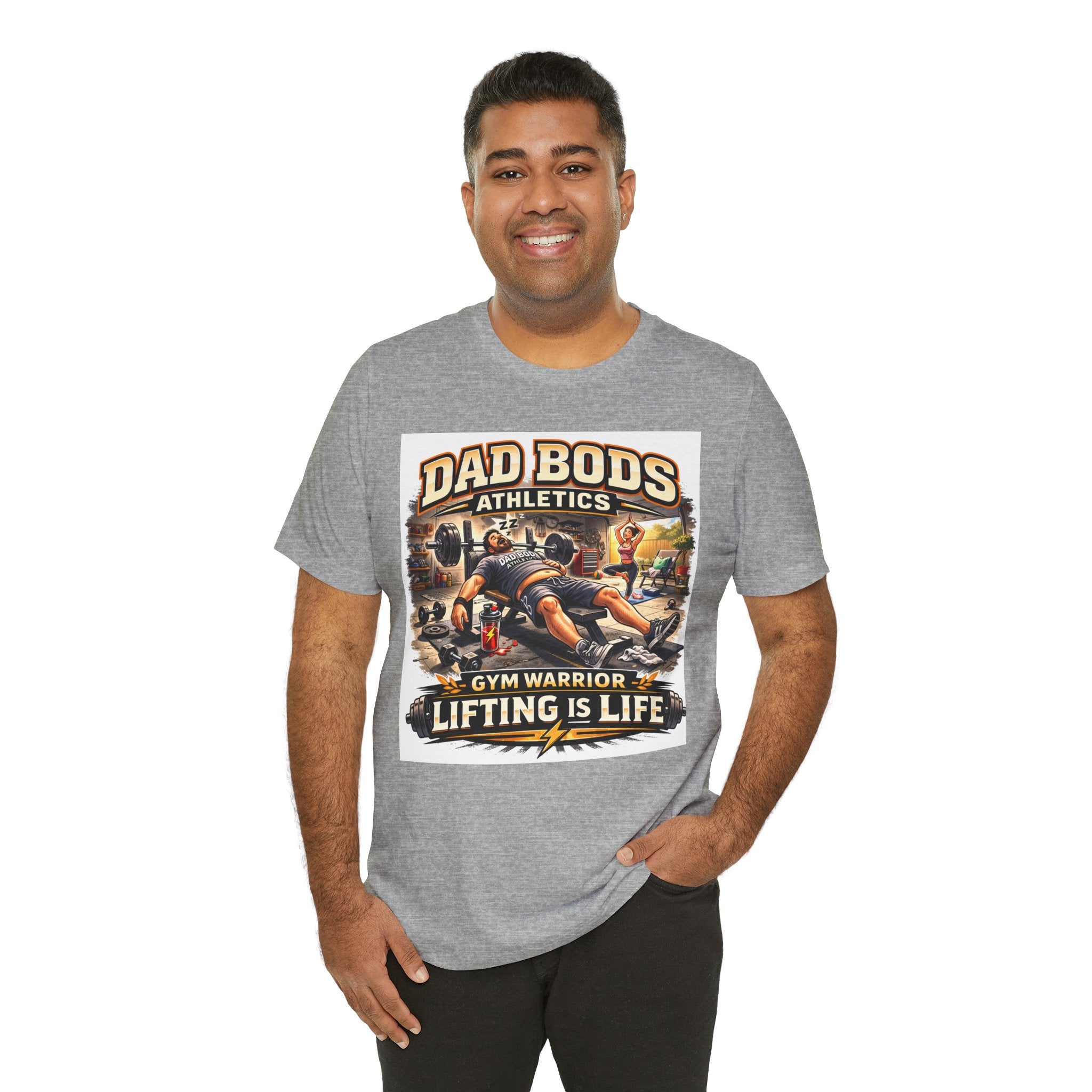 Funny Dad Shirt | Lifting is Life | Dad Bods Athletics | Father's Day Gift for Dads