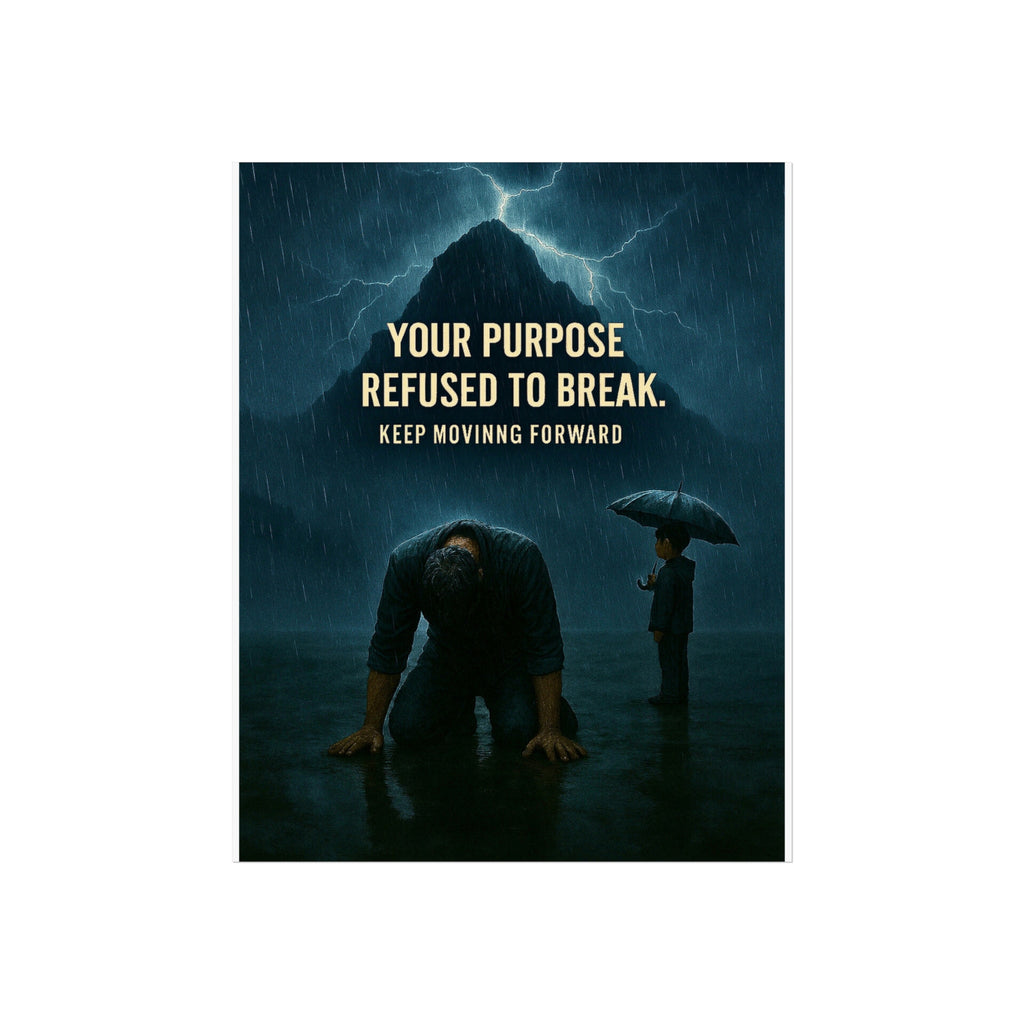 Motivational Poster | FORWARD | Keep Moving Forward | Fine Art Print | Stormy Meadow