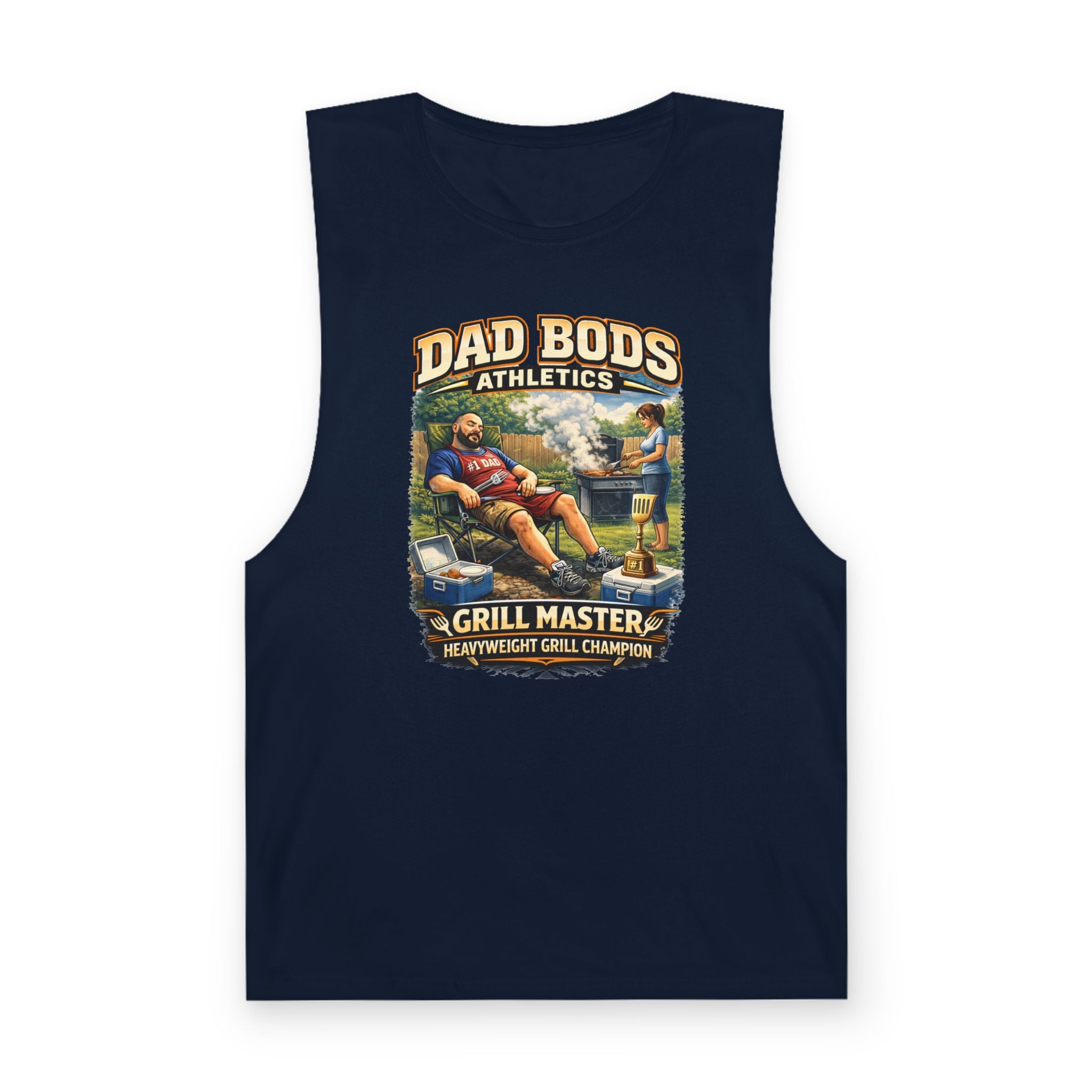 DBA Grill Champ (front ) Unisex Barnard Tank